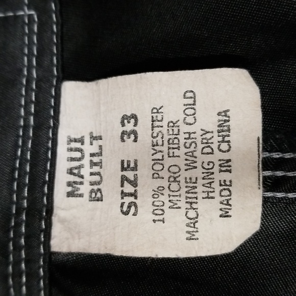 (33W) Maui Built Men's Swimwear Board Shorts Beach Ocean Coastal Athleisure - Picture 3 of 8